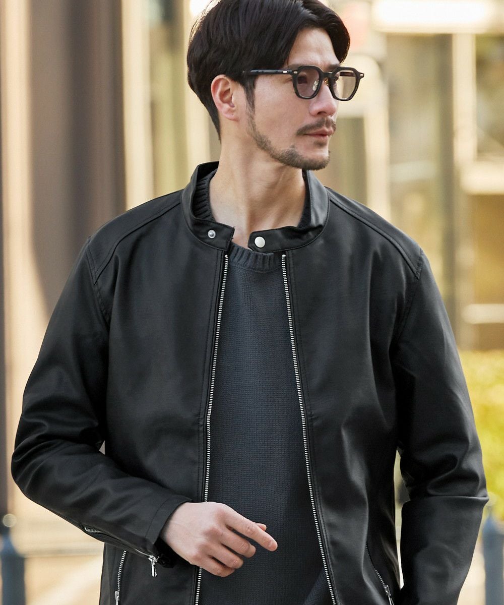 リアルタッチスムースPUレザーライダースジャケット | 【公式】SPU