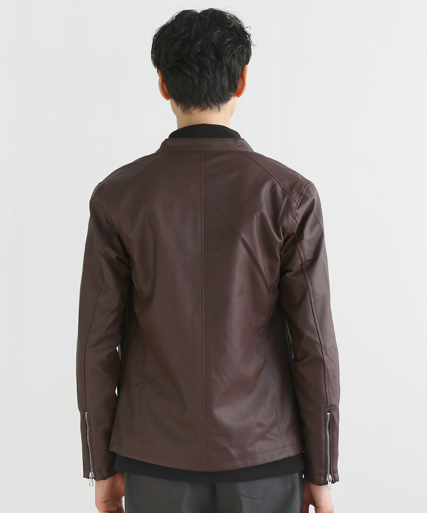 リアルタッチスムースPUレザーライダースジャケット | 【公式】SPU