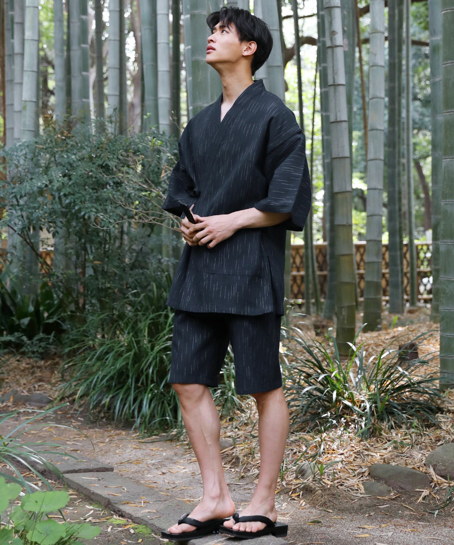 綿100%しじら織り 粋甚平 上下セット | 【公式】SPU スプ公式通販