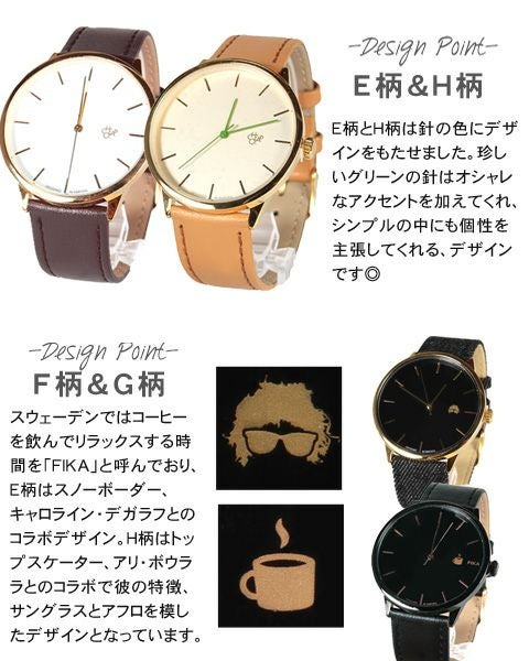 PUレザーベルト クオーツ 腕時計 北欧 お洒落 プレゼント ギフト