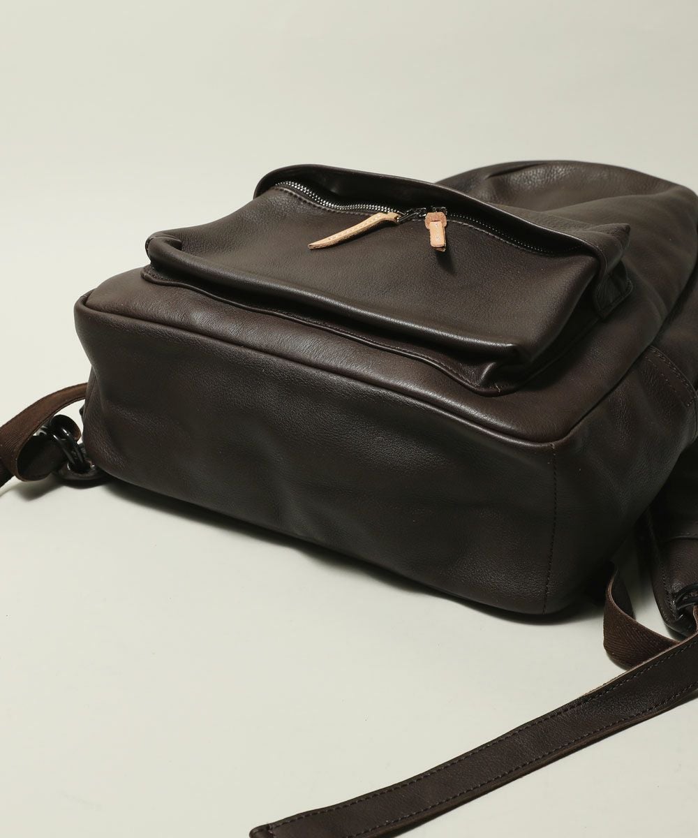 特典対象】リュック 本革 日本製 ヌメ革 シュリンクレザー バック