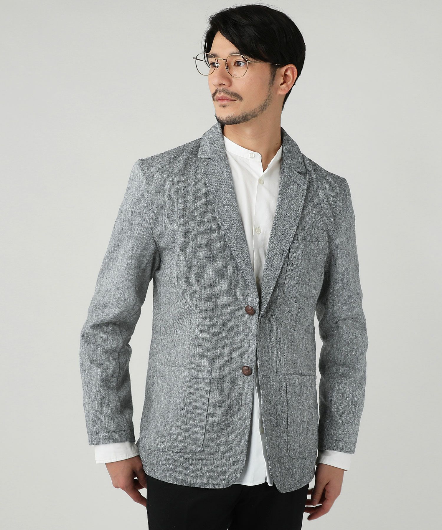 ヘリンボーンツイードテーラードジャケット | 【公式】SPU スプ公式