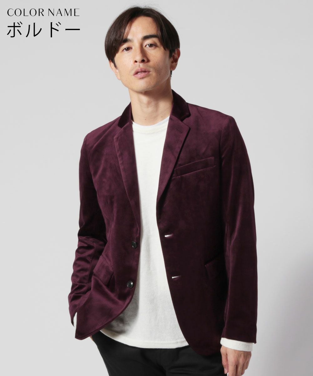 セットアップ対応】ベロア2Bテーラードジャケット | 【公式】SPU スプ