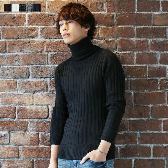 コットン100％バレンシアリブ編みタートルネックニット | 【公式】SPU