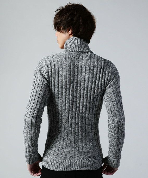 コットン100％バレンシアリブ編みタートルネックニット | 【公式】SPU