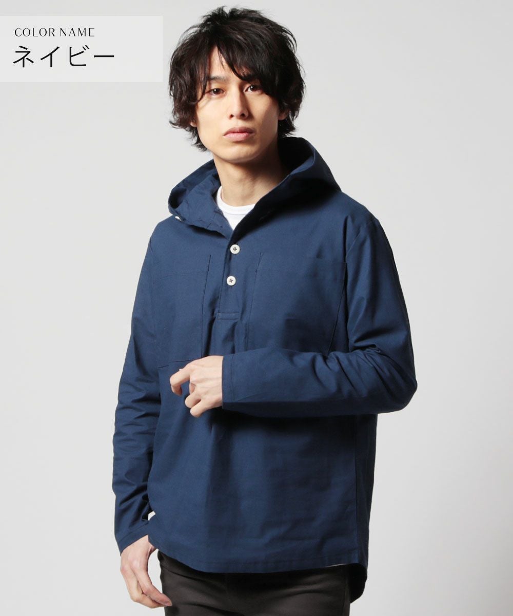 日本製コットンクロスアノラックパーカーシャツ | 【公式】SPU スプ