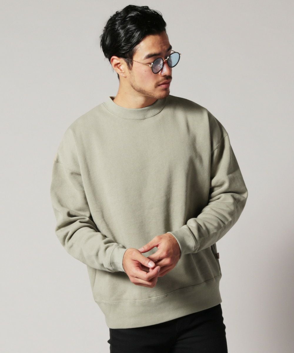 ヘビーウエイト裏起毛ビッグクルーネックスウェット/プルパーカー