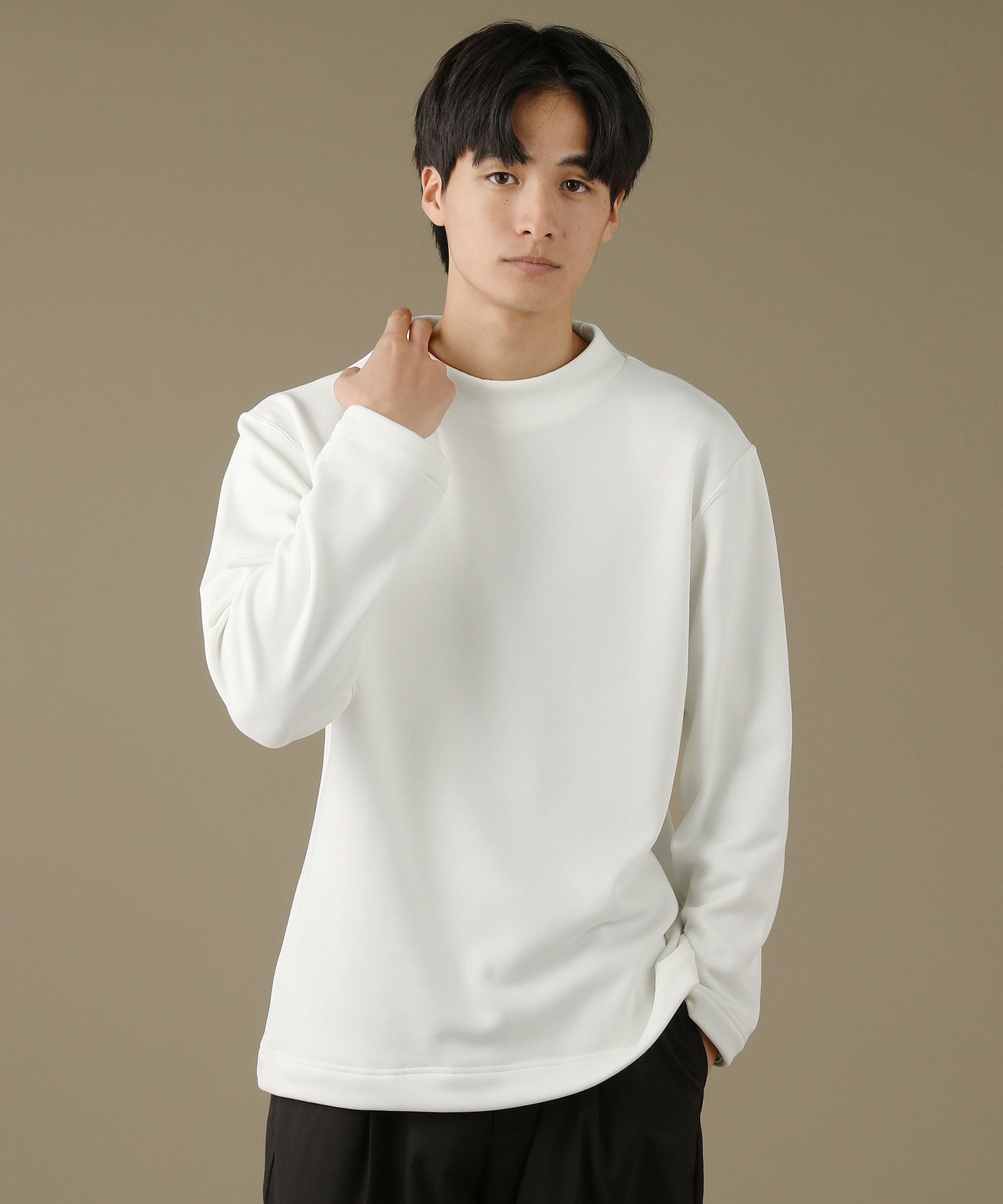 日本製ボンバーヒート爆暖裏起毛モックネックスウェット | 【公式】SPU