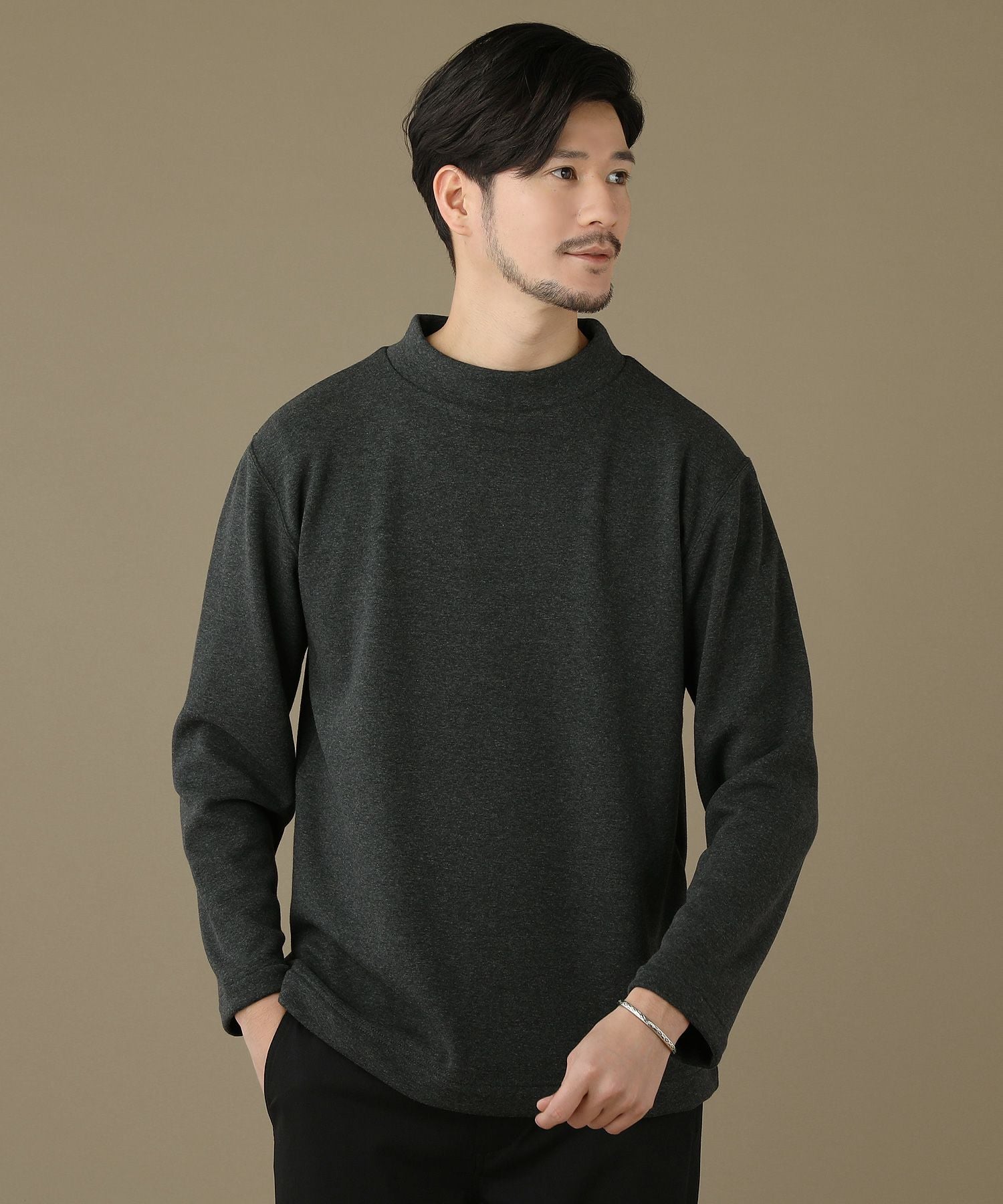 日本製ボンバーヒート爆暖裏起毛モックネックスウェット | 【公式】SPU