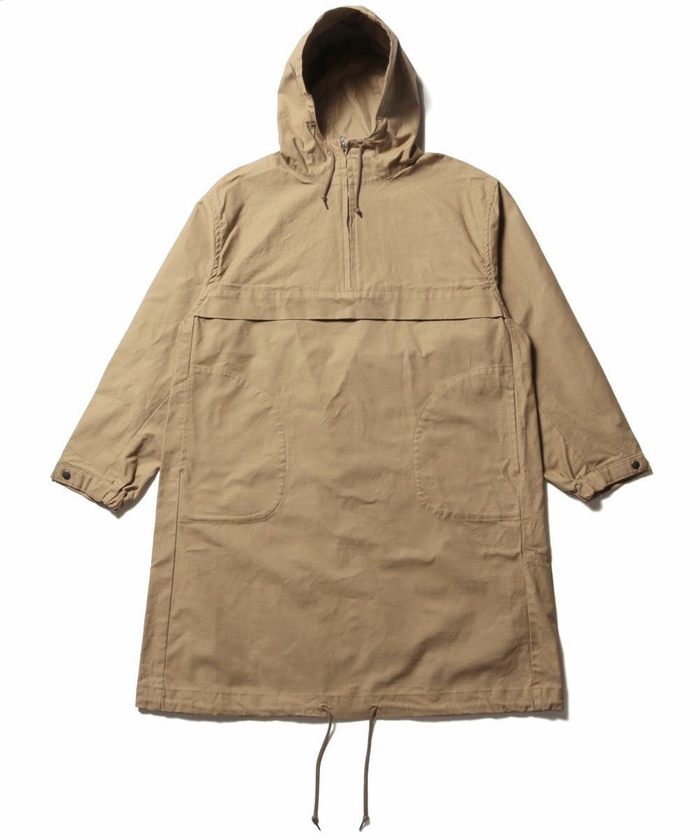 日本製ムラバックサテンストレッチアノラックロングコート | 【公式