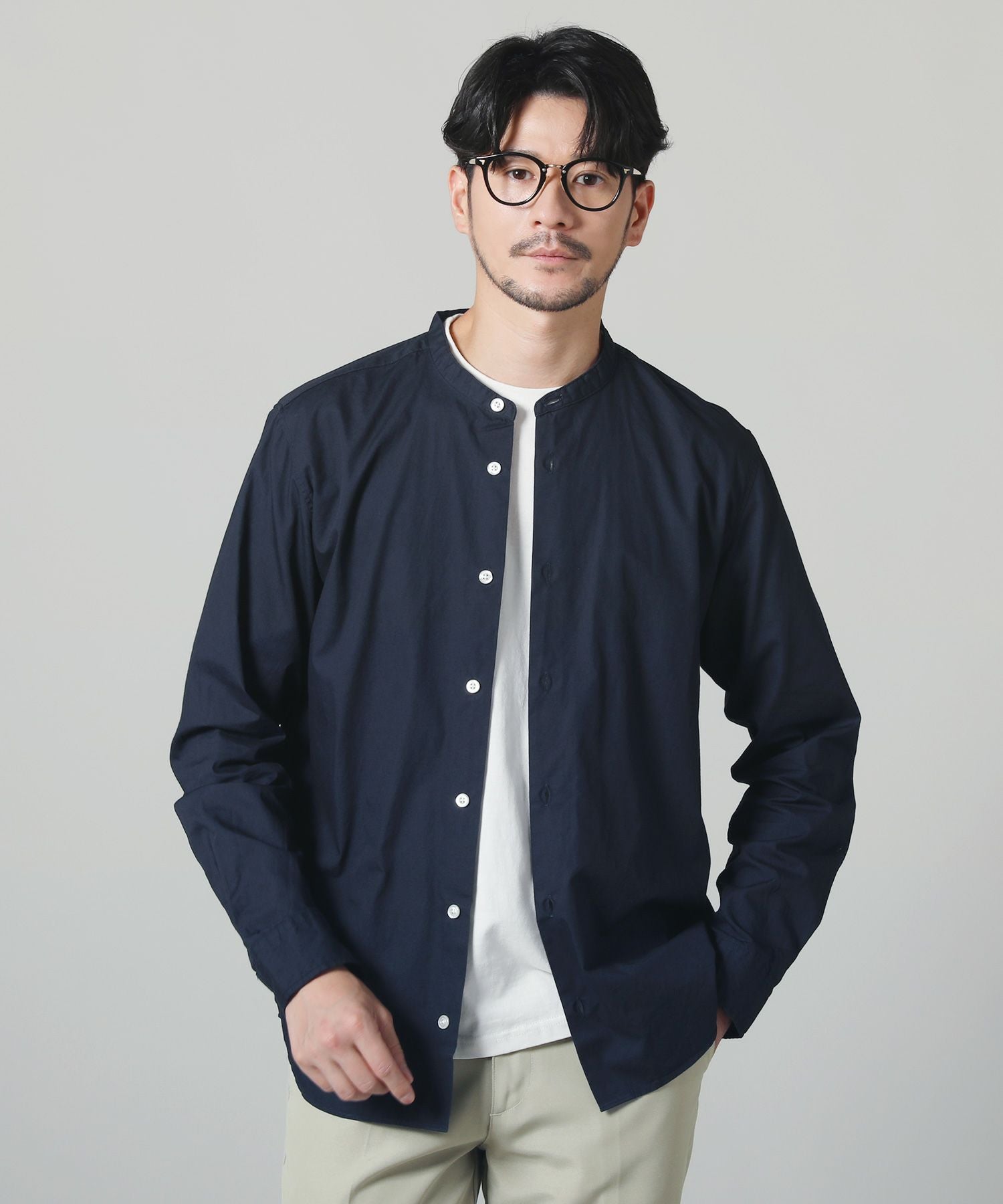 日本製ワンウォッシュブロードバンドカラー長袖シャツ | 【公式】SPU