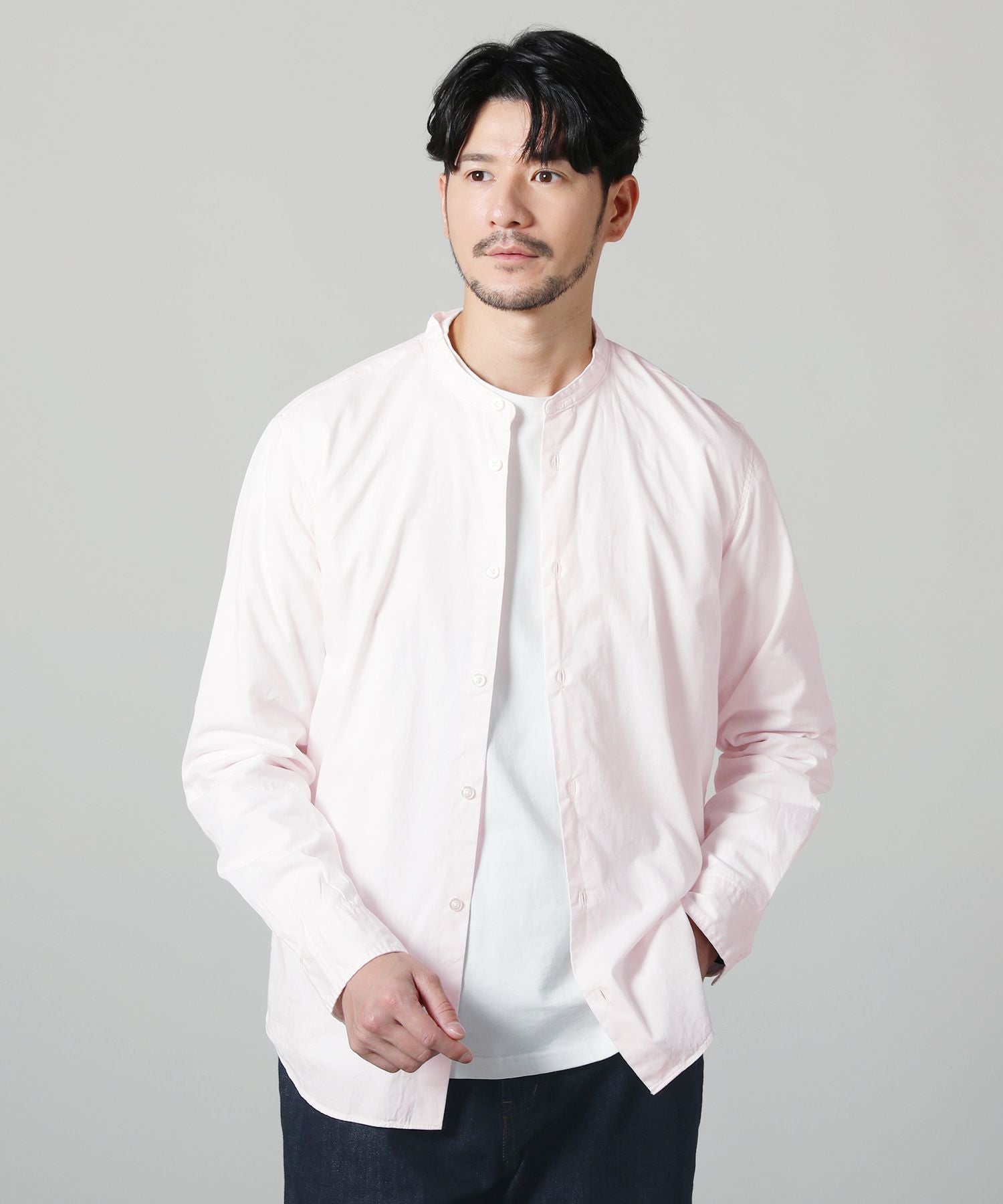 日本製ワンウォッシュブロードバンドカラー長袖シャツ | 【公式】SPU