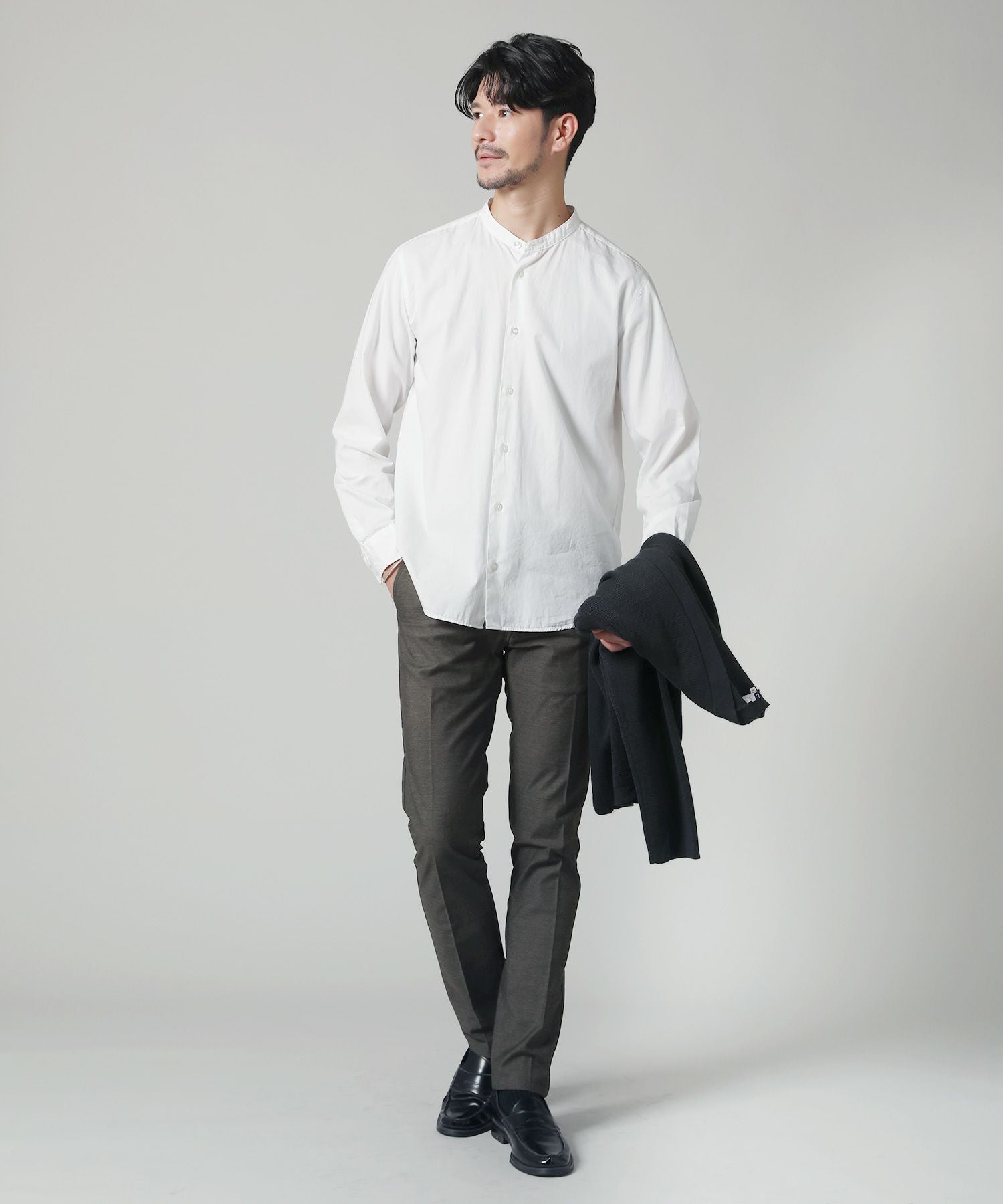 日本製ワンウォッシュブロードバンドカラー長袖シャツ | 【公式】SPU