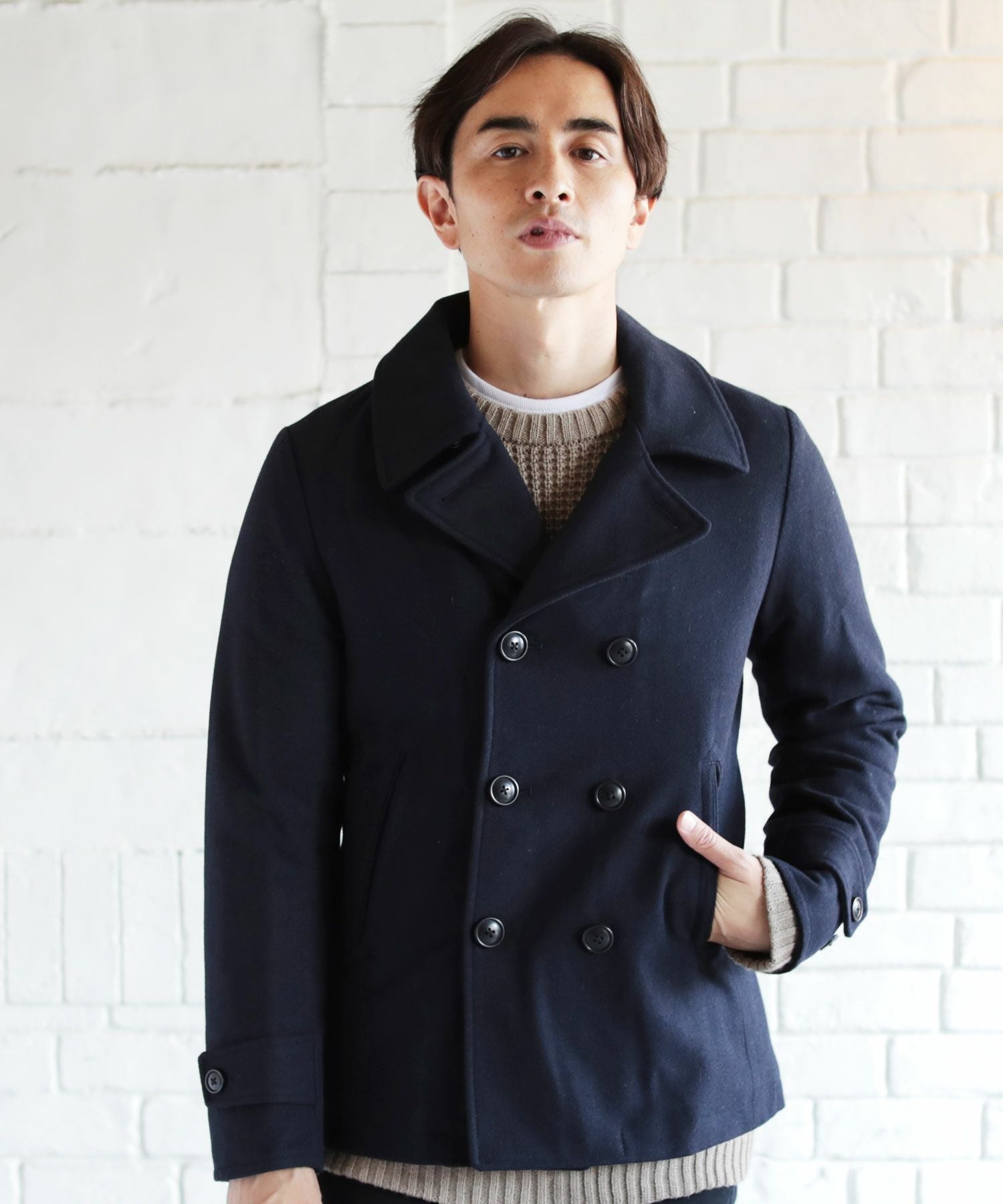 610gウールメルトンサーモライト中綿Pコート | 【公式】SPU スプ公式