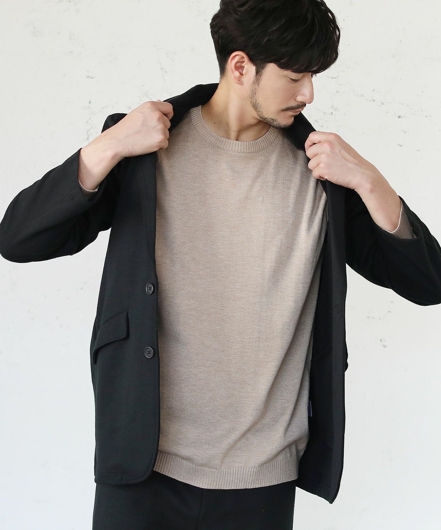 上下2点セット】TCダンボールストレッチ リラクシングセットアップ