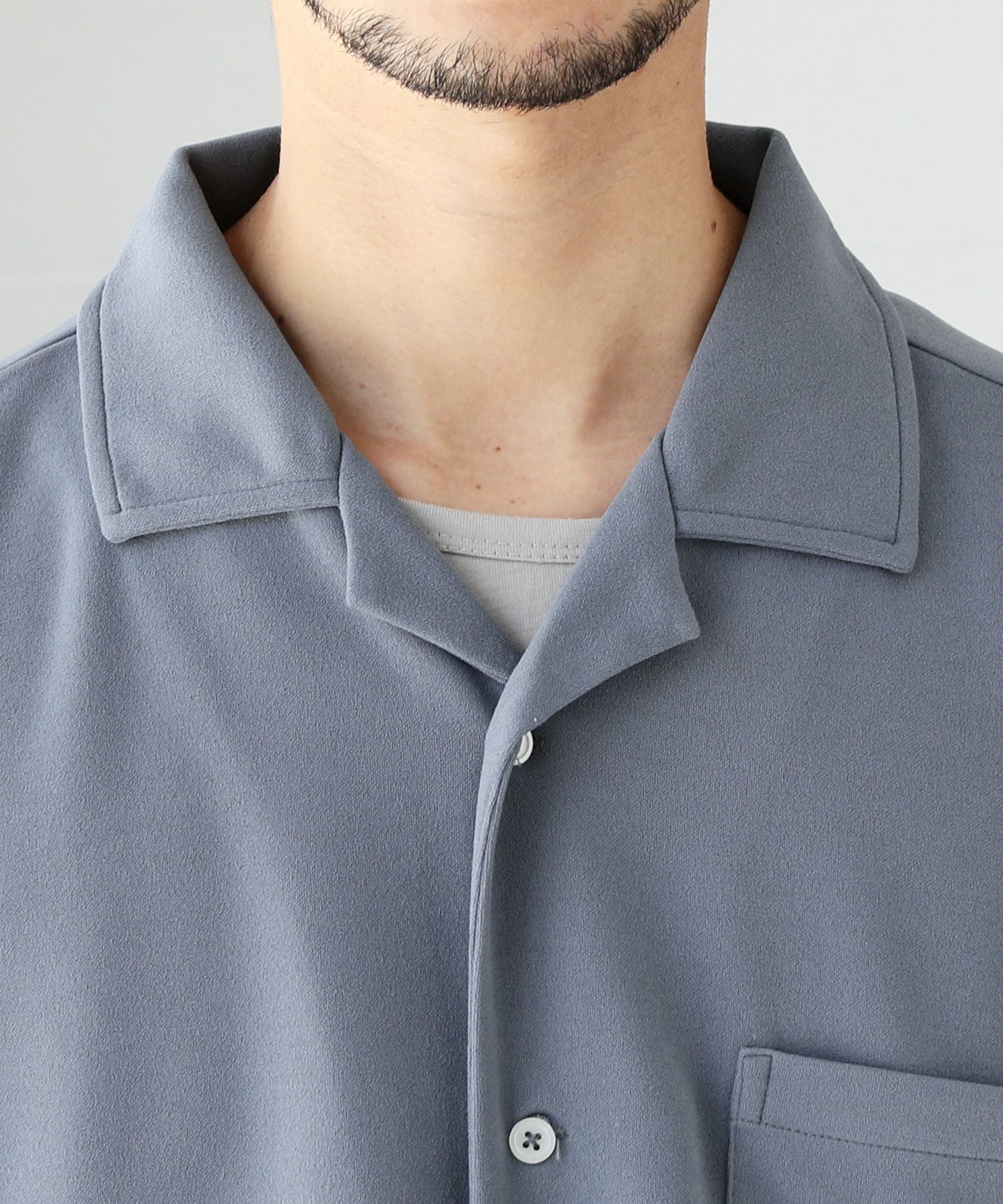 3点セットアイテム】オープンカラー半袖シャツ/タンクトップ/ワイド