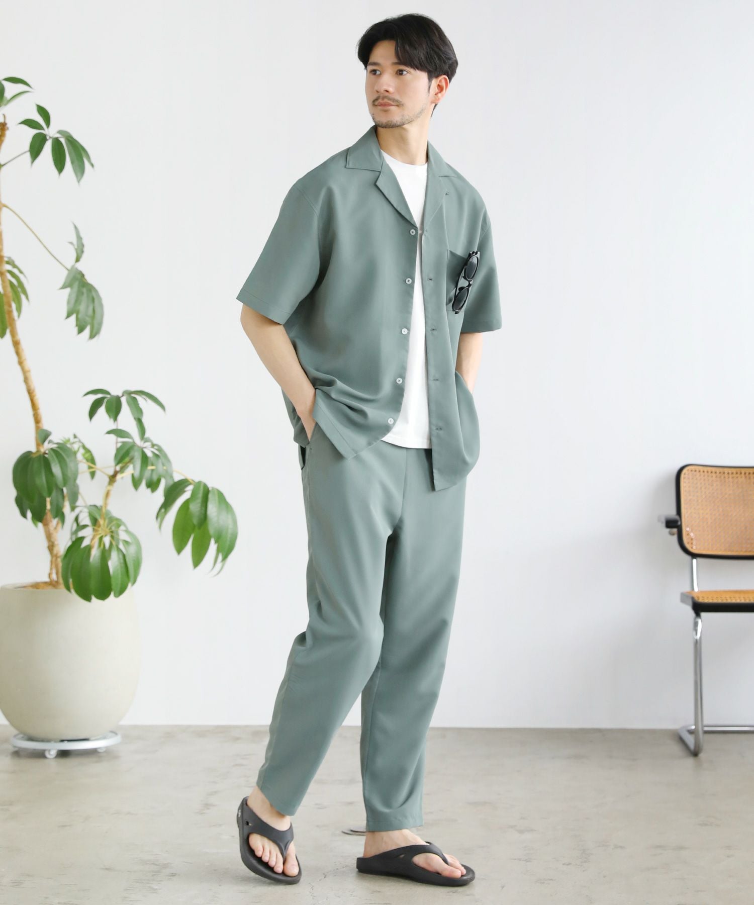 上下2点セットアイテム】抗菌防臭＆接触冷感加工生地ウォッシャブル