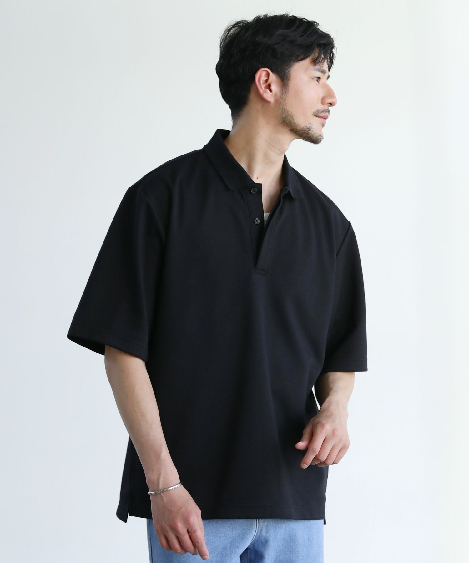 POLO フタフタ　ブランジェス　半袖トップス　プティマイン　スカッツ パンツ類 鹿の子スタンダードリブライン半袖ポロシャツ | 【公式】SPU スプ公式