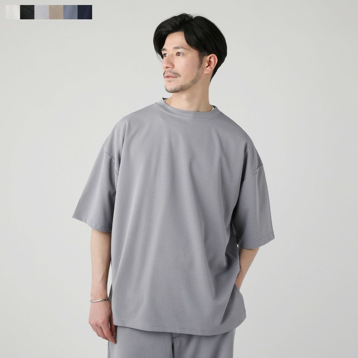カットジョーゼットワイドモックネック半袖Tシャツ | 【公式】SPU スプ