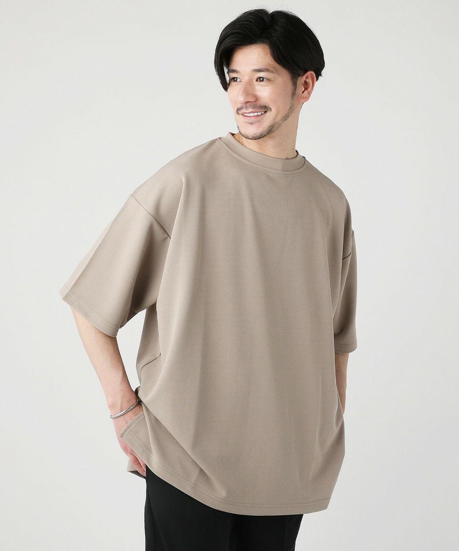 カットジョーゼットワイドモックネック半袖Tシャツ | 【公式】SPU スプ