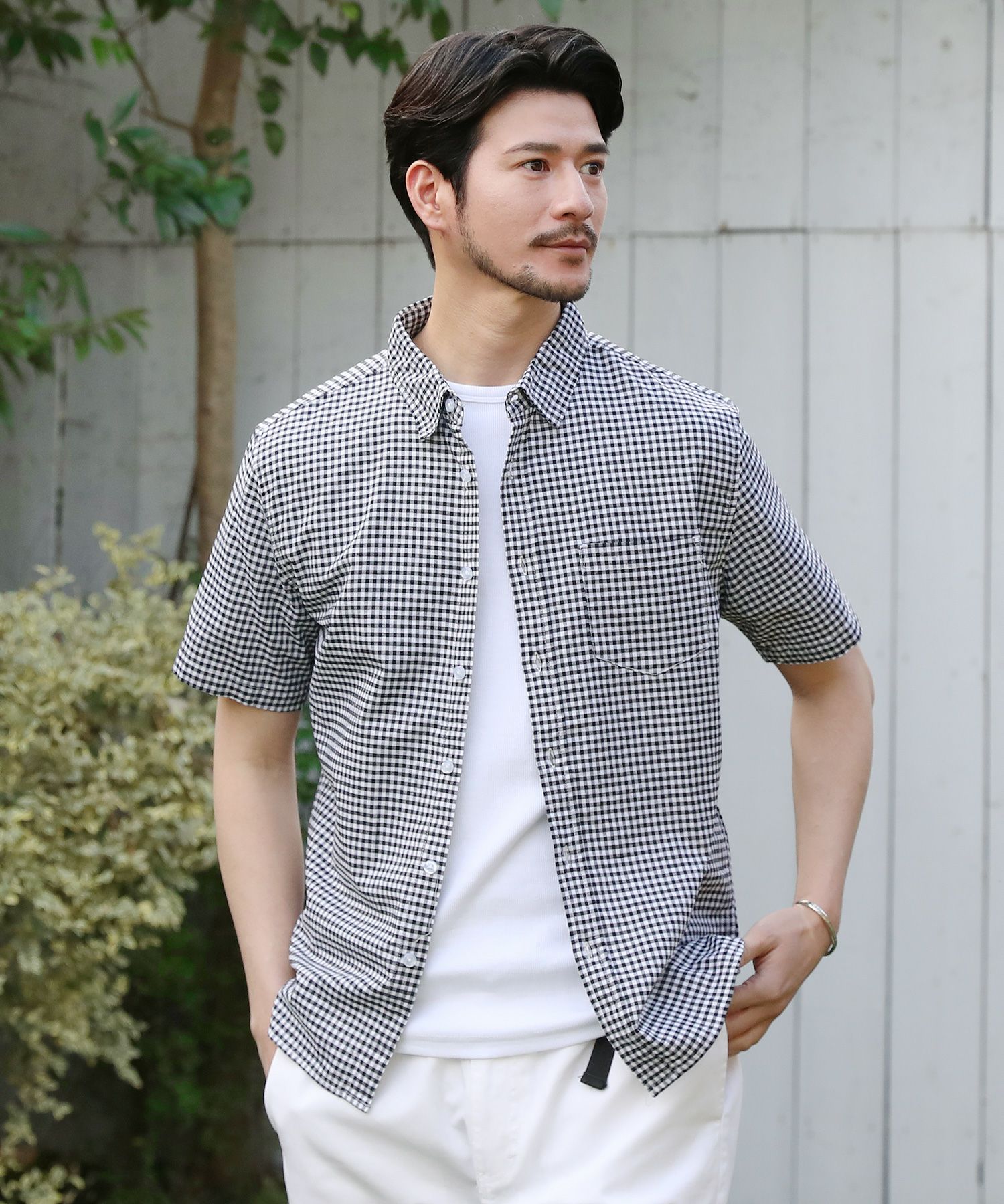未使用 Munsingwear ストレッチ半袖テーラーカラーシャツ 先染め綿麻ストレッチレギュラーカラー半袖シャツ | 【公式】SPU スプ