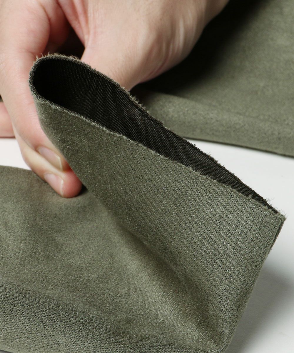 ピーチスキンポンチ/杢ポンチ ノーカラーカーディガン＆テーパード