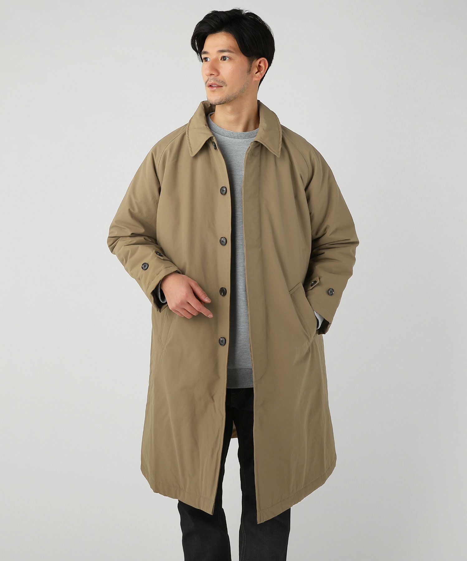 60/40クロスサーモライト中綿ステンカラーコート | 【公式】SPU スプ