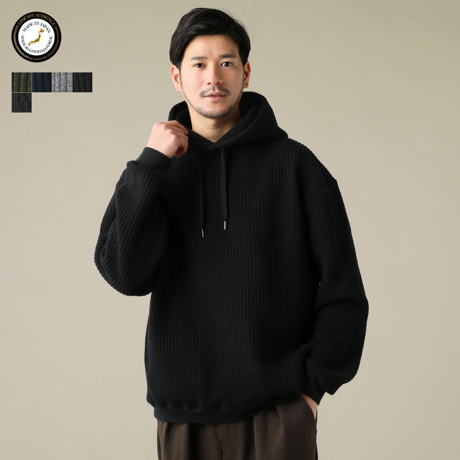 日本製「尾州」コットンキルト プルオーバー パーカー | 【公式】SPU