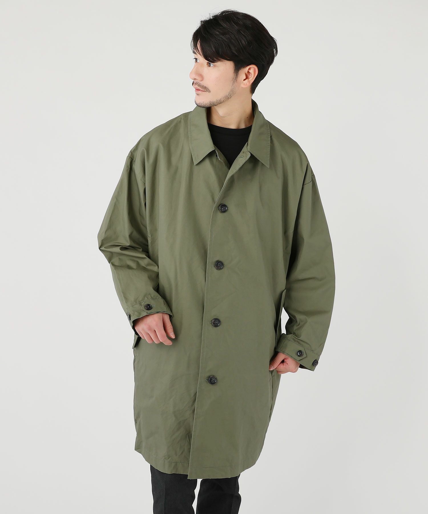 日本製グリストーンW 綿ナイロン高密度ギャバ M51ラップアップ ステン