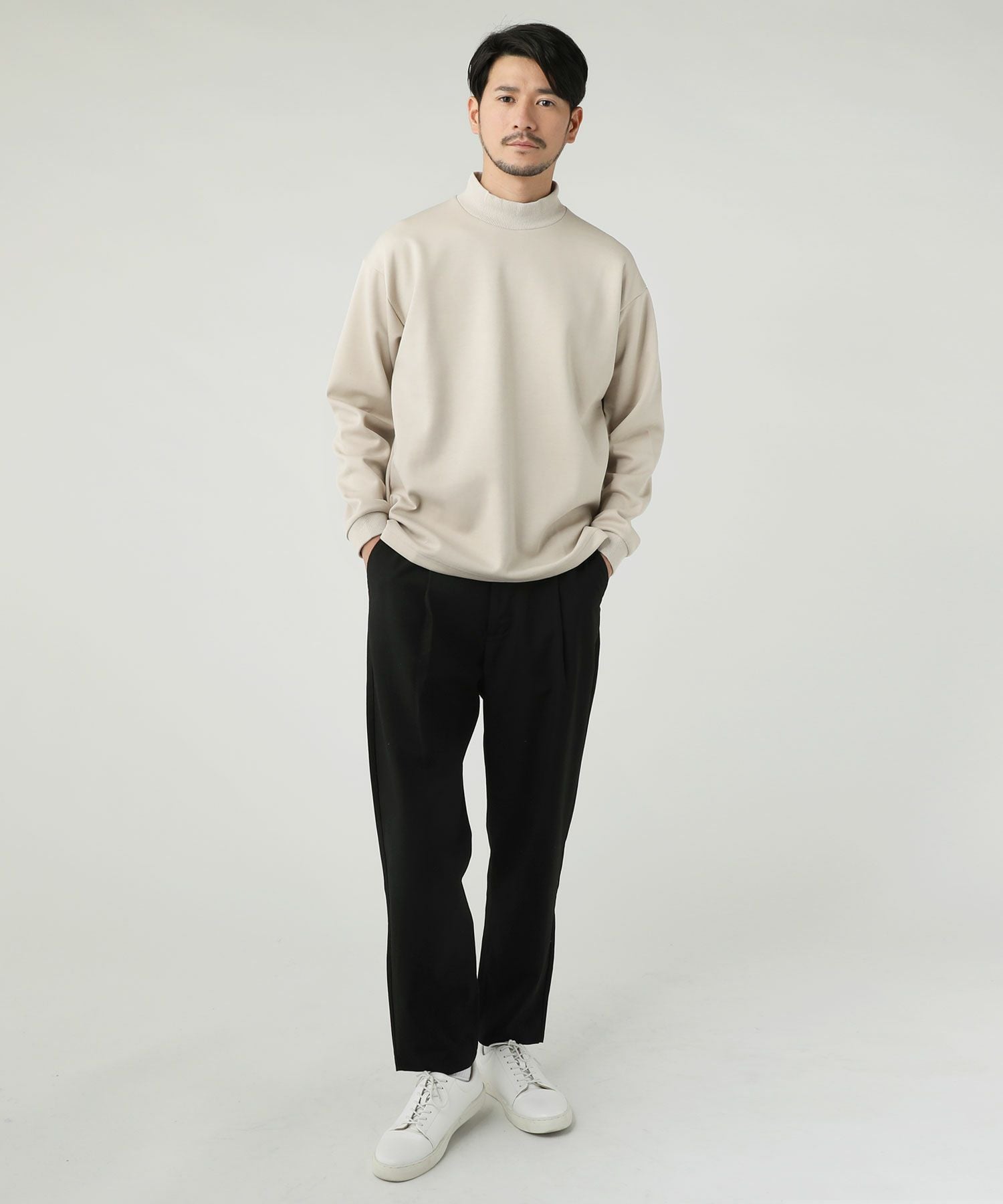 日本製ライトダンボールモックネックスウェット | 【公式】SPU スプ