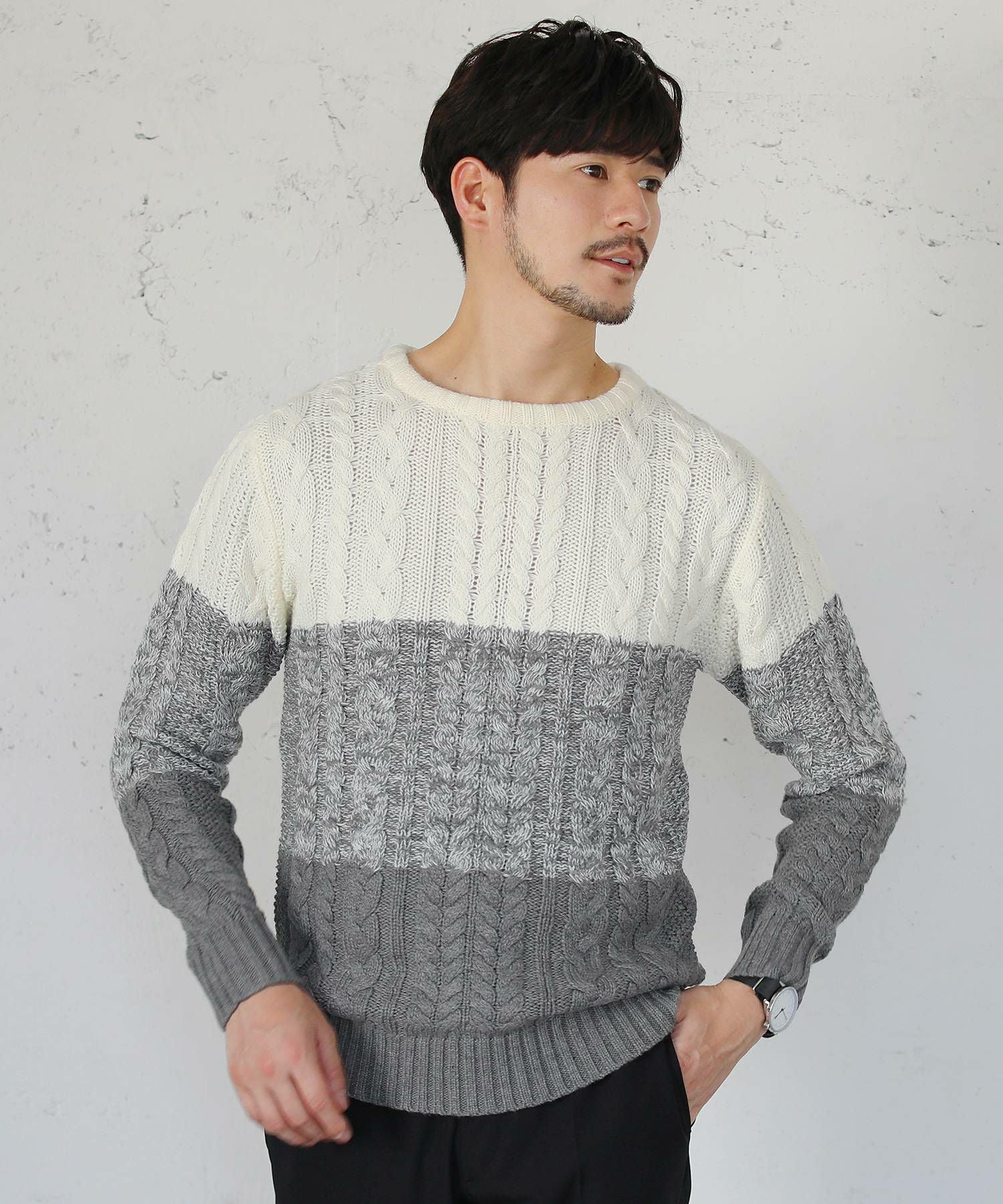 美品　希少　ネイバーフッド　フィッシャーマンニット　Lサイズ　編み込み 000000011016-17.jpg?size=xl&w=