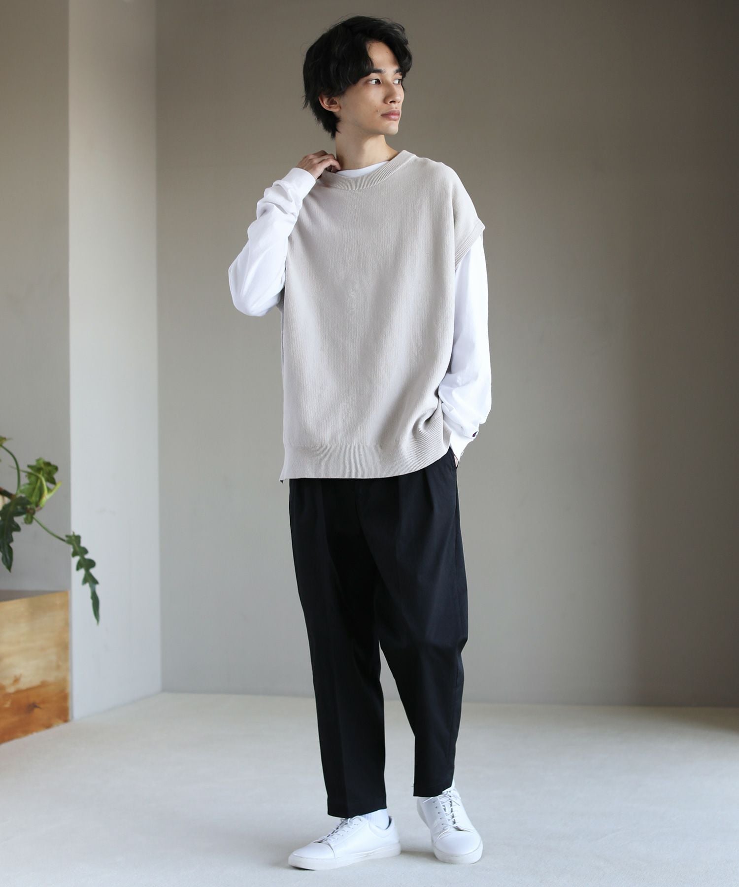 Spick and span   ハイツイストコットンニットベスト Spick & Span（スピックアンドスパン）の「ハイツイストコットンニット