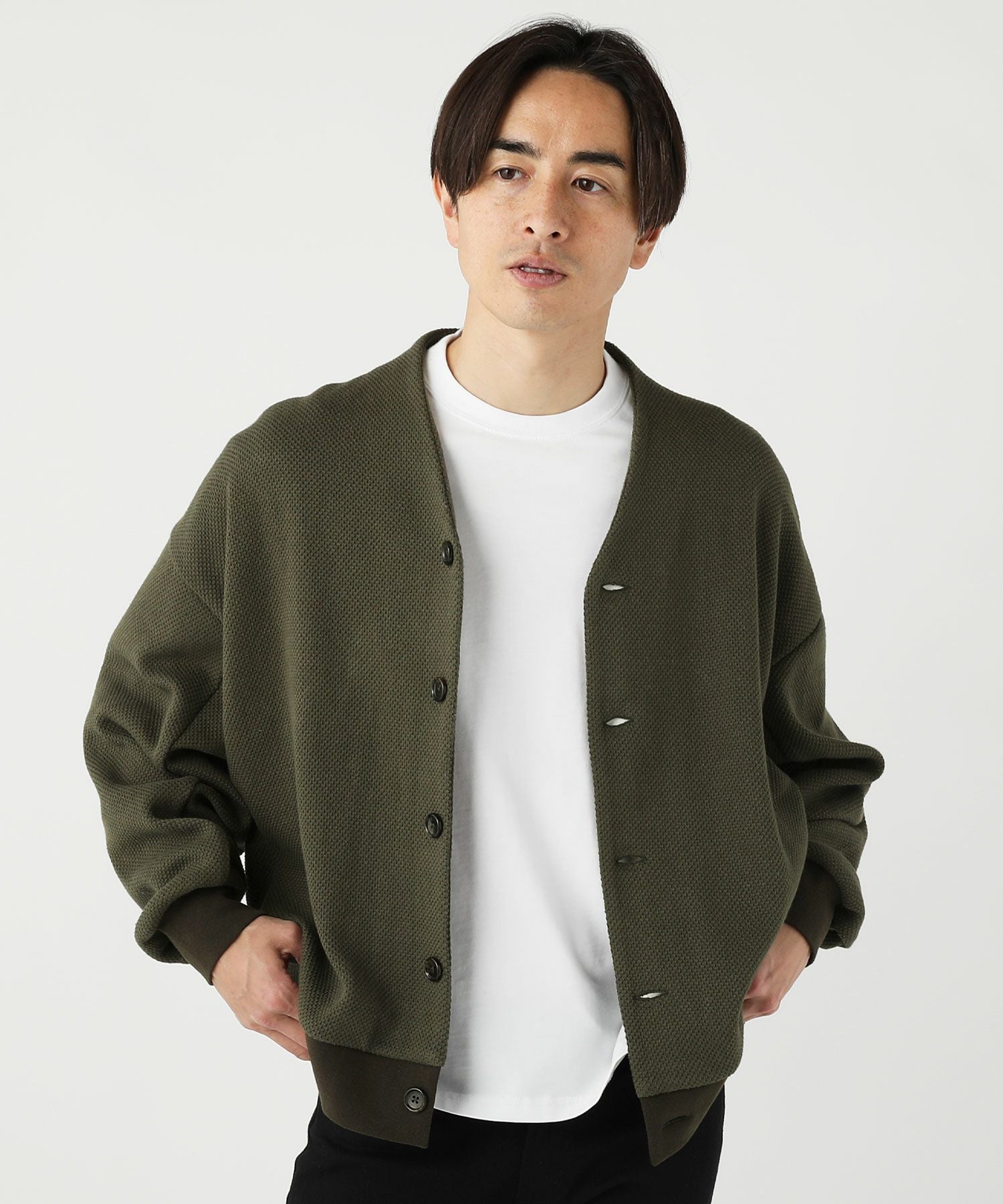 日本製ローゲージストレッチ カノコダブルフェイス15オンス