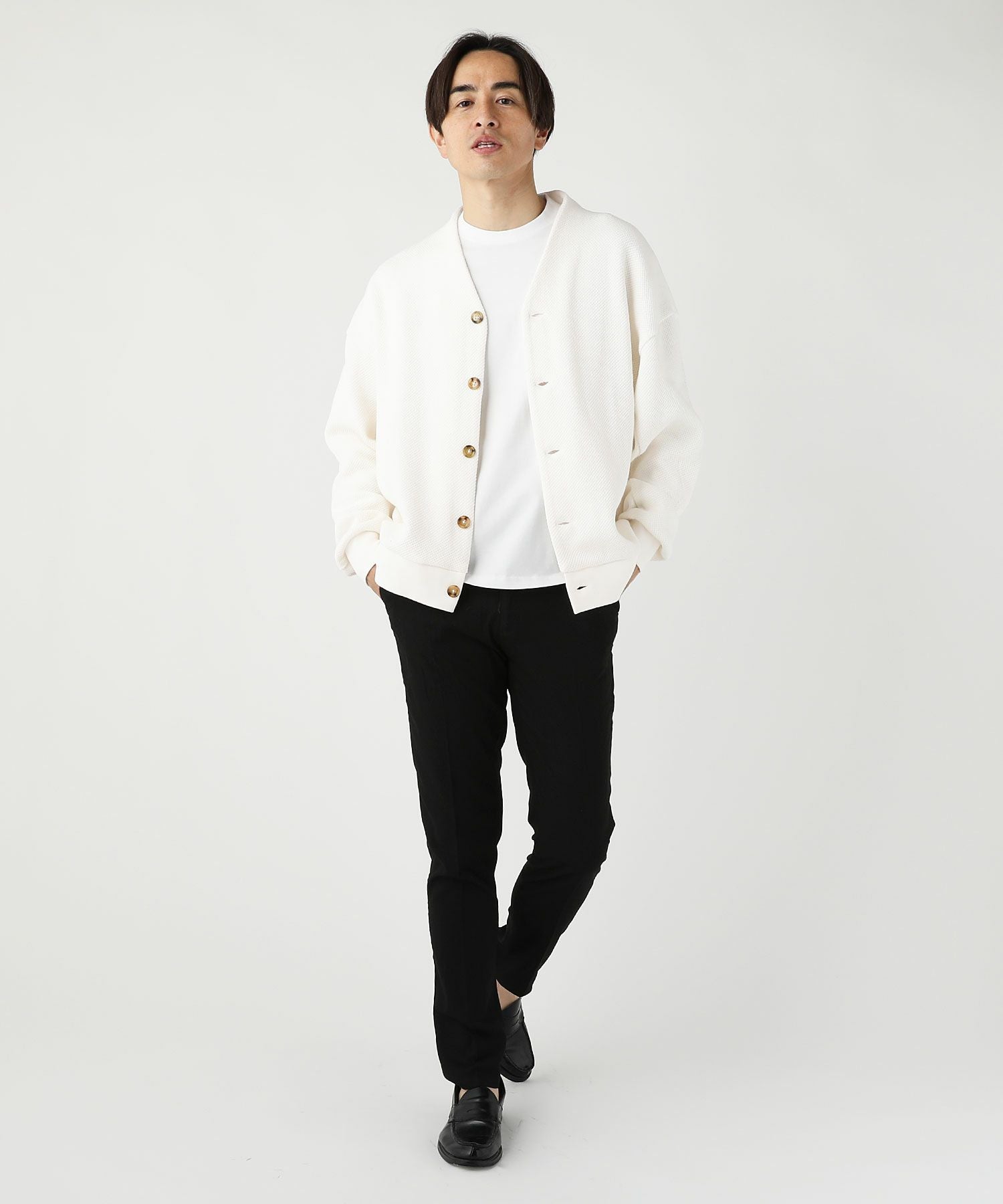 カーディガン XLARGE（エクストラ ラージ） ニットカーディガン WAFFLE KNIT