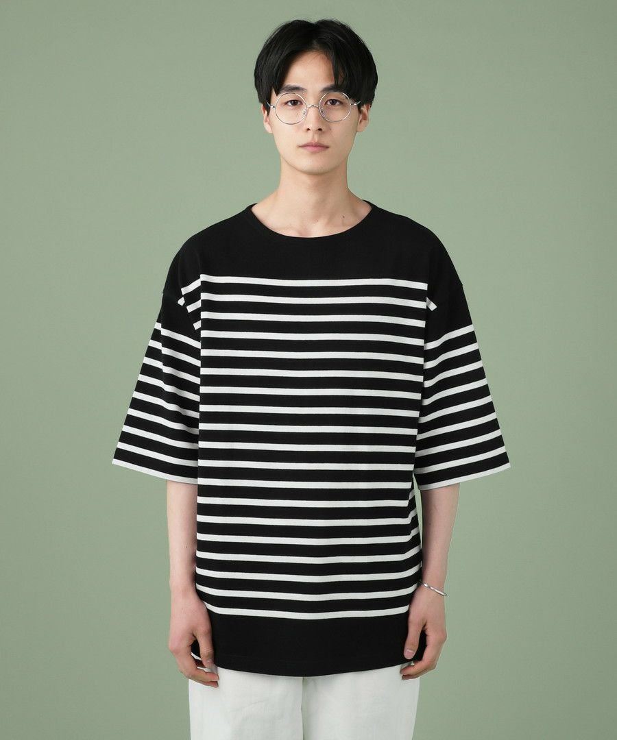 パネルボーダーオーバーサイズバスクTシャツ | 【公式】SPU スプ公式