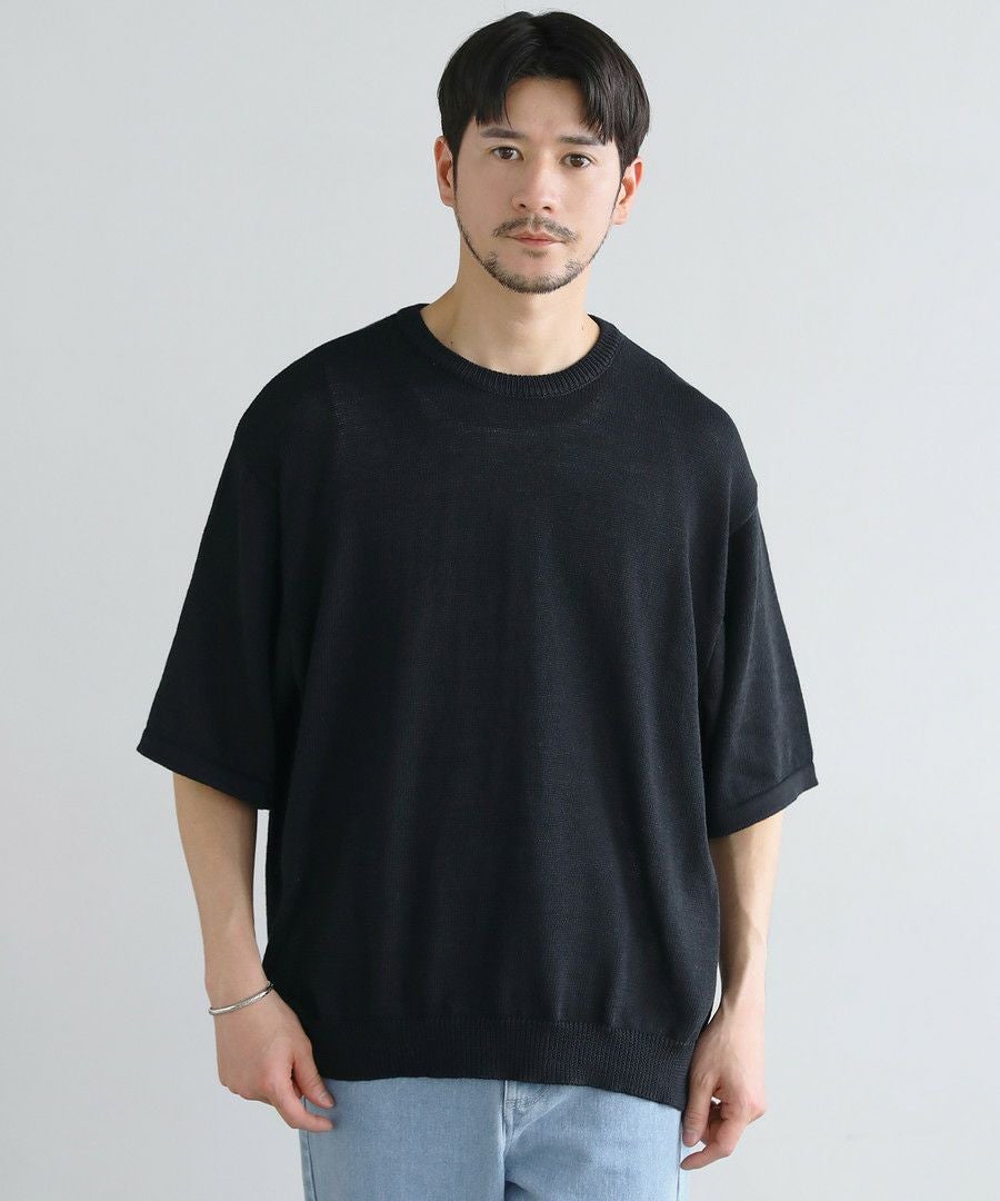 接触冷感ウォッシャブルハーフスリーブサマーニット | 【公式】SPU