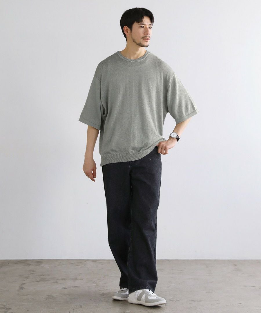 接触冷感ウォッシャブルハーフスリーブサマーニット | 【公式】SPU