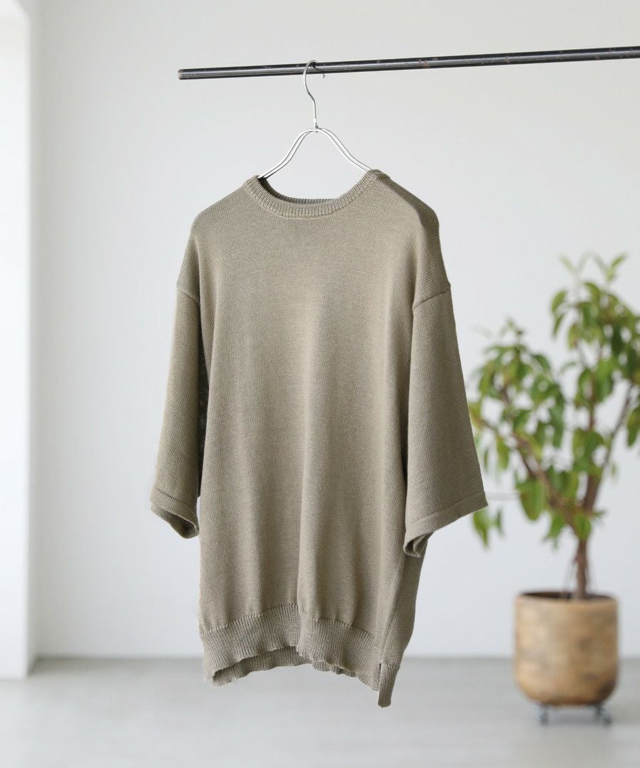 接触冷感ウォッシャブルハーフスリーブサマーニット | 【公式】SPU