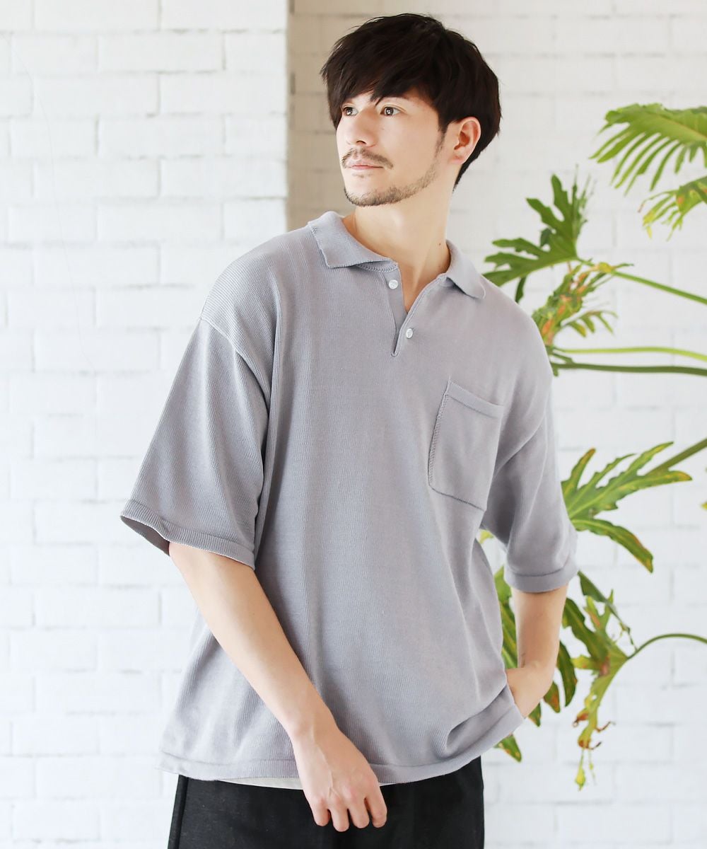 強撚糸ウォッシャブルニットポロシャツ | 【公式】SPU スプ公式通販