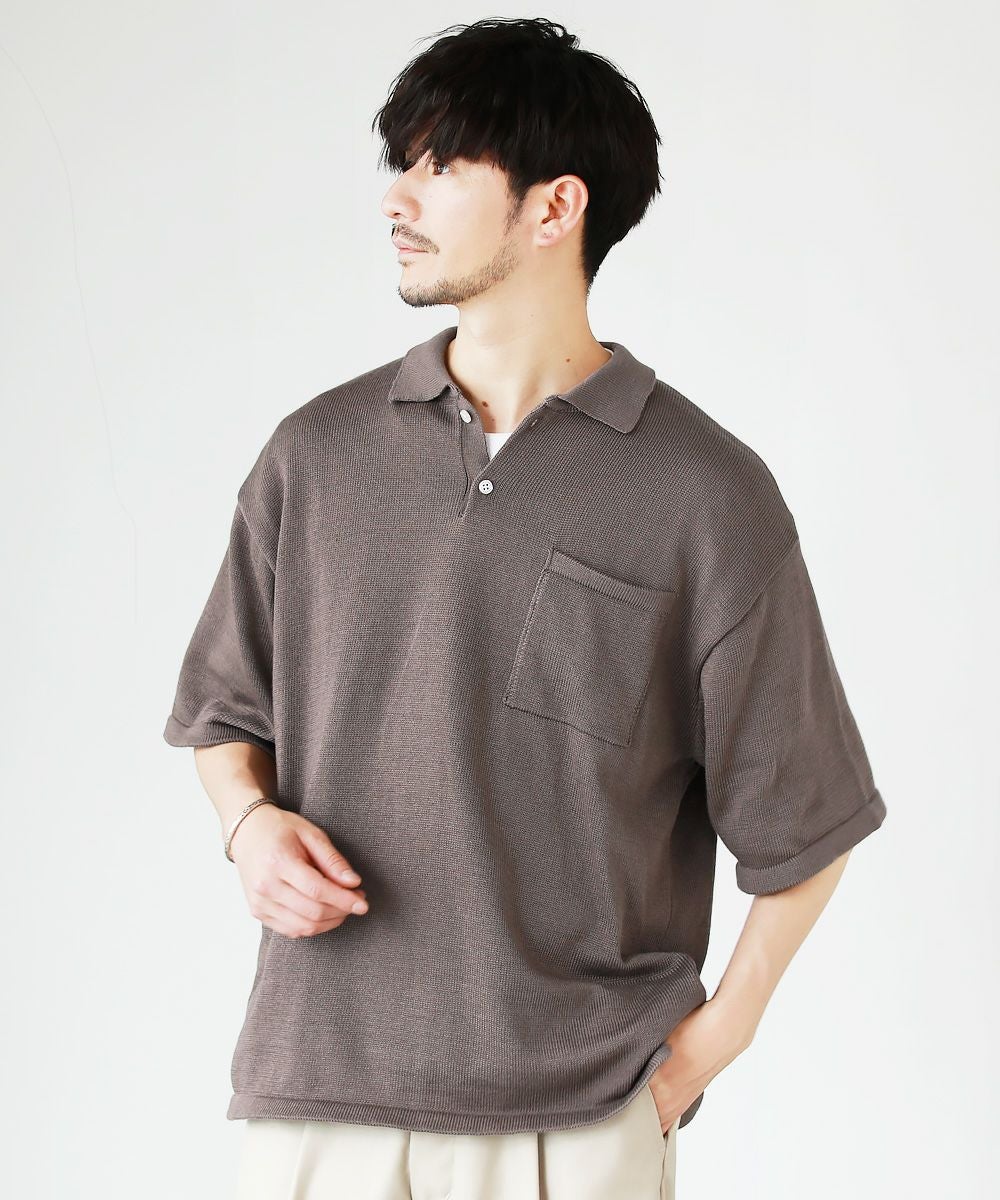 強撚糸ウォッシャブルニットポロシャツ | 【公式】SPU スプ公式通販