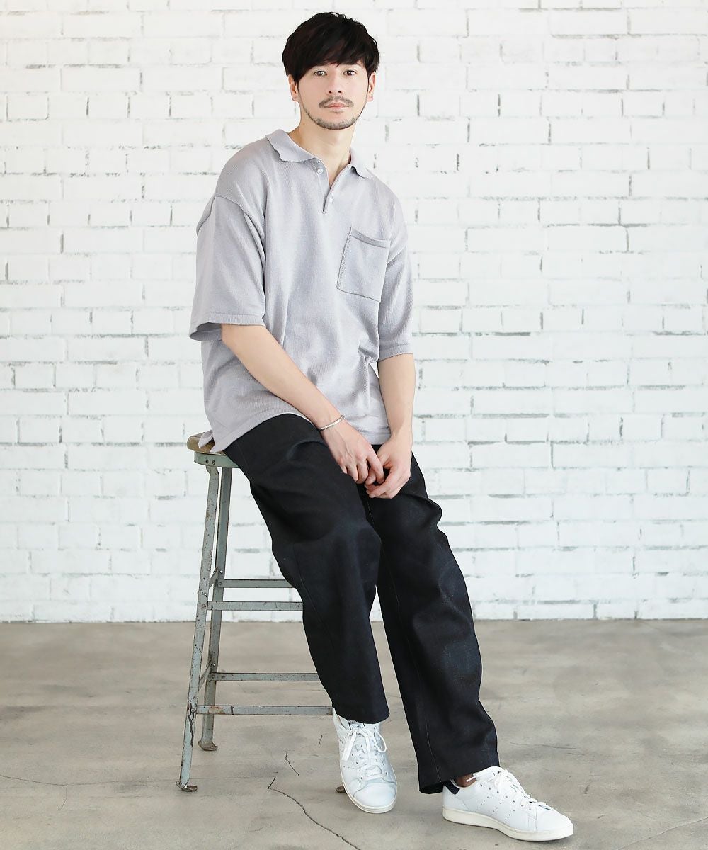 強撚糸ウォッシャブルニットポロシャツ | 【公式】SPU スプ公式通販