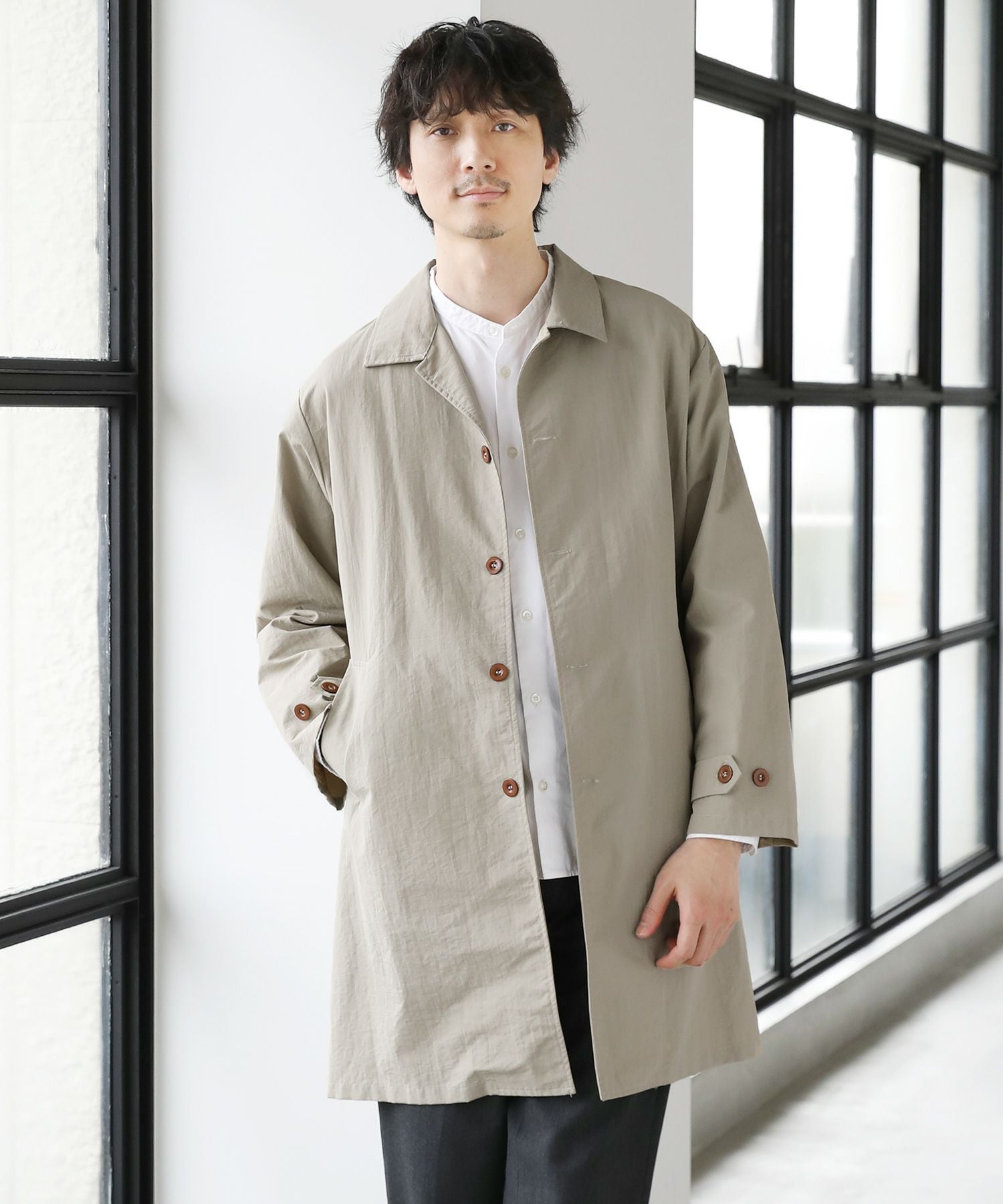 shiun ステンカラーコート shiun（シウン）の「SOUTEIN COLLAR COAT（ステンカラーコート）」 - WEAR