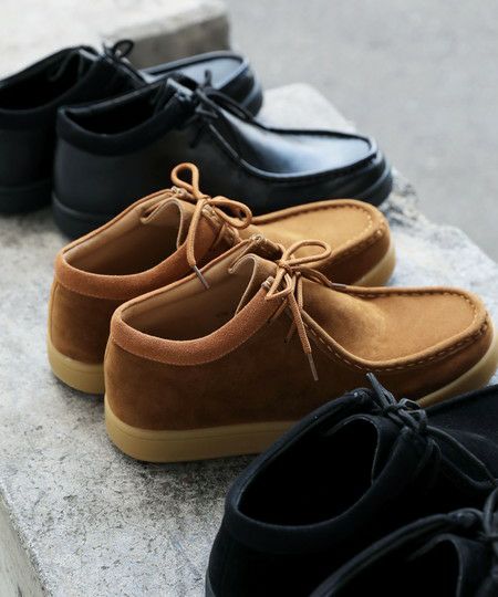 シンセティックレザー/フェイクスウェードモカシン シューズ | 【公式