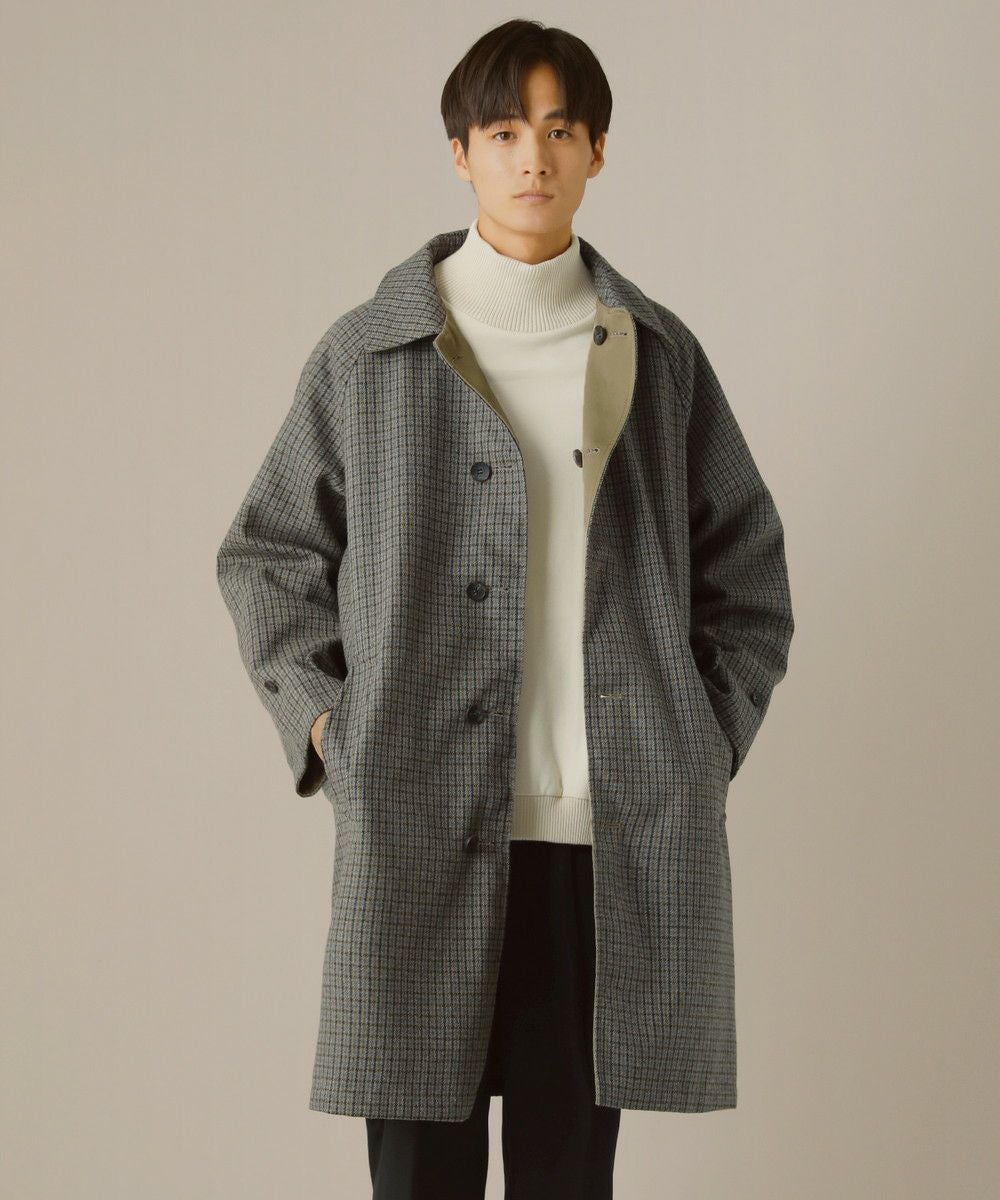 クラシックチェックリバーシブルバルカラーコート | 【公式】SPU スプ