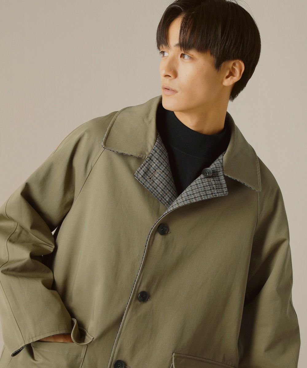 クラシックチェックリバーシブルバルカラーコート | 【公式】SPU スプ