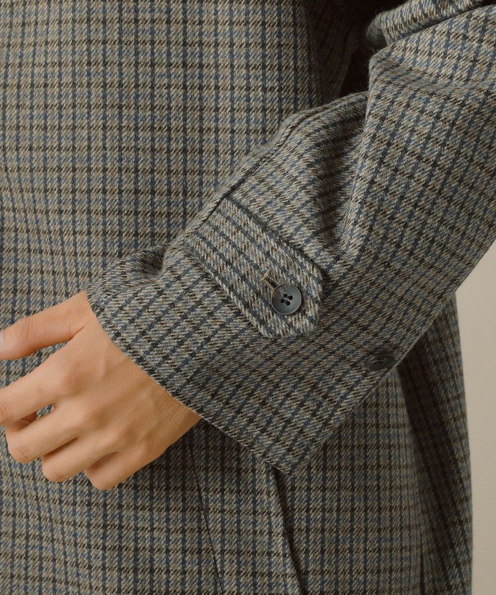 クラシックチェックリバーシブルバルカラーコート | 【公式】SPU スプ