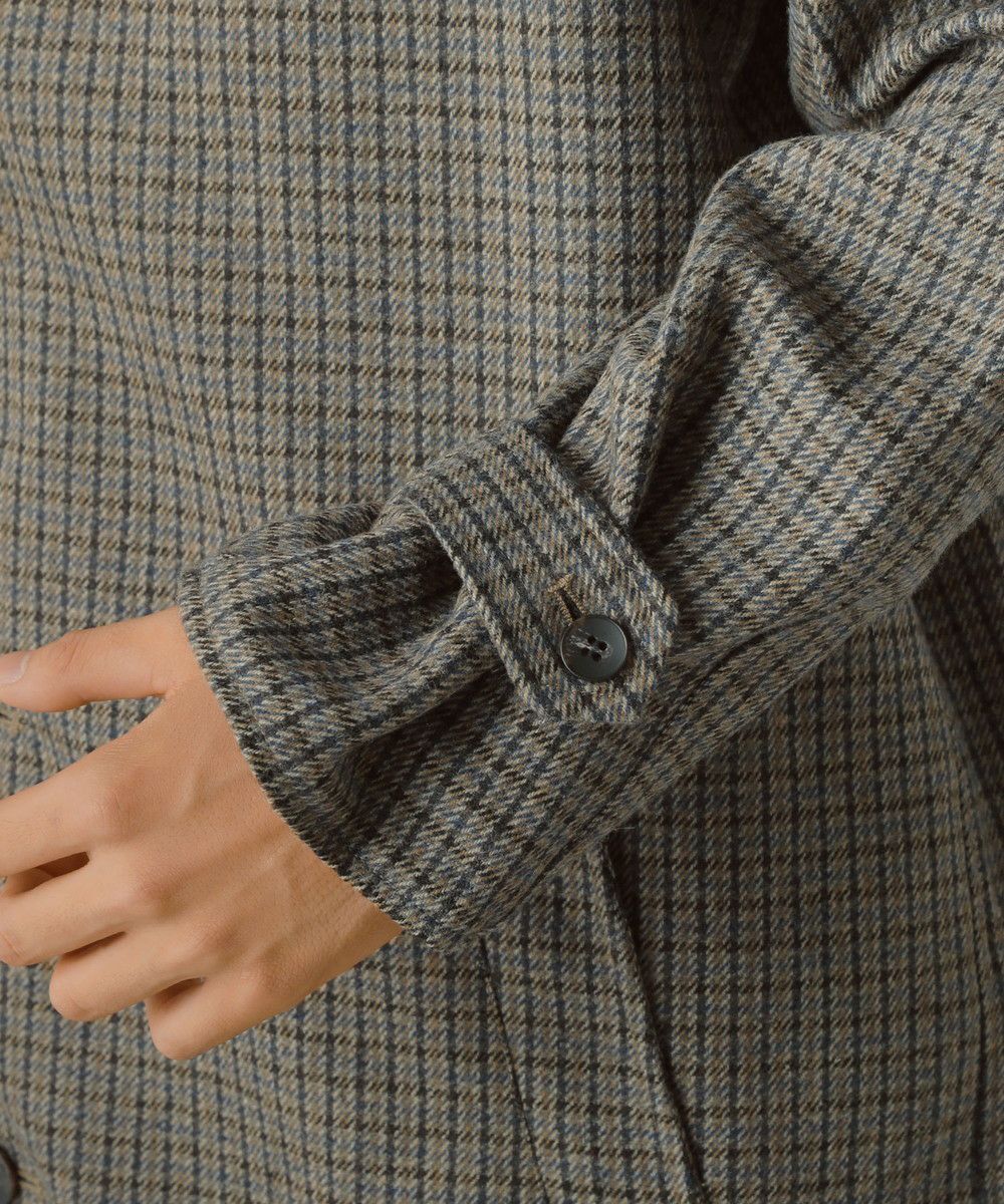 THOM BROWNE リバーシブル バルカラー コート ステンカラー 1 クラシックチェックリバーシブルバルカラーコート | 【公式】SPU スプ