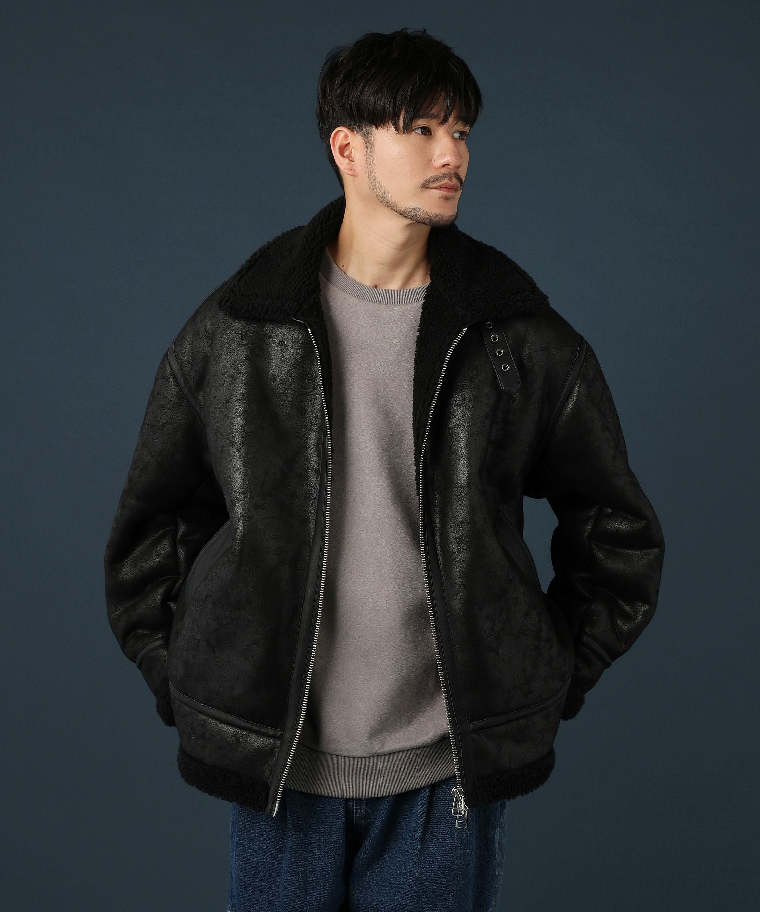 シンセティックレザームートンB3フライトジャケット | 【公式】SPU