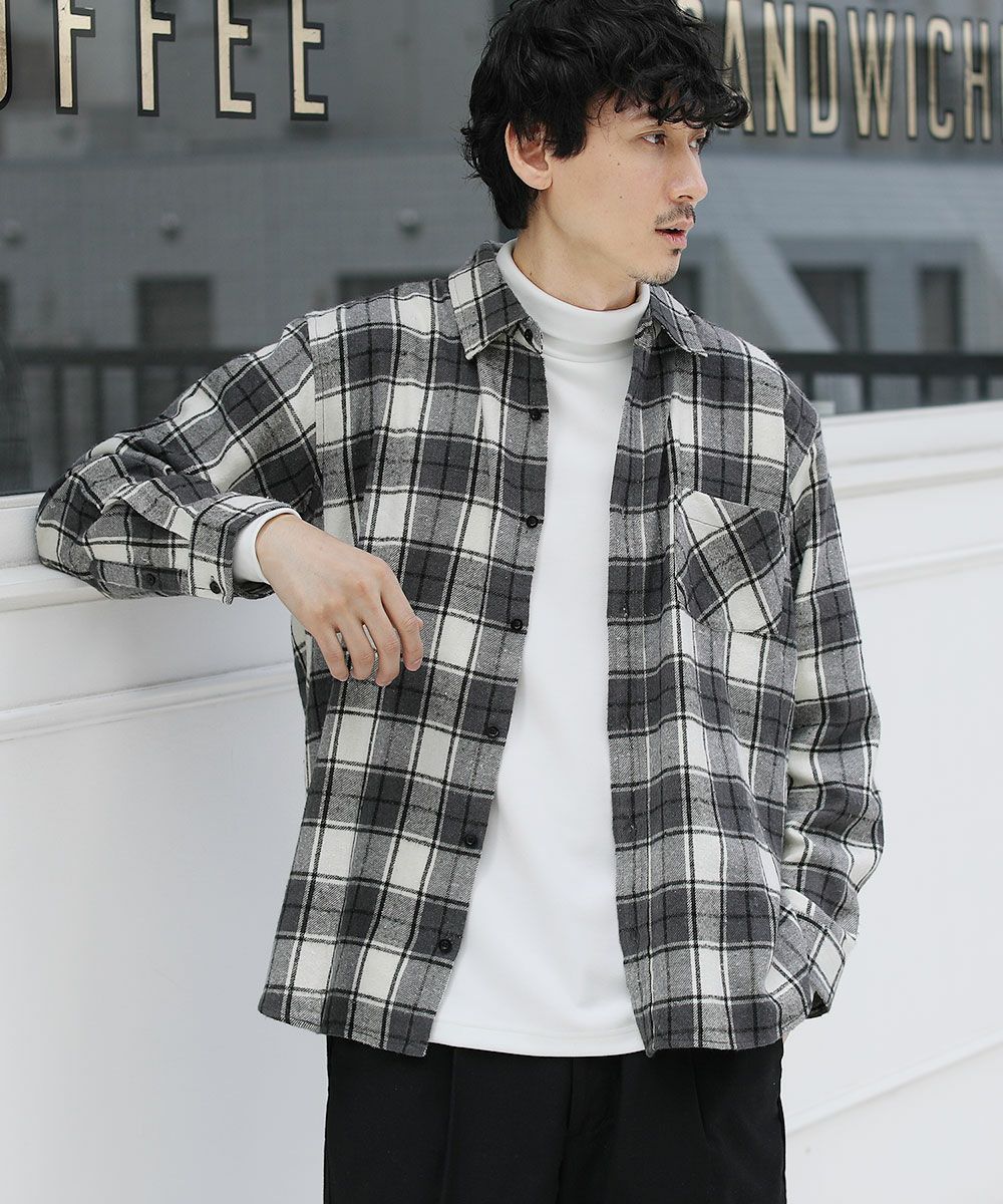 ライトフランネル長袖チェックシャツ | 【公式】SPU スプ公式通販