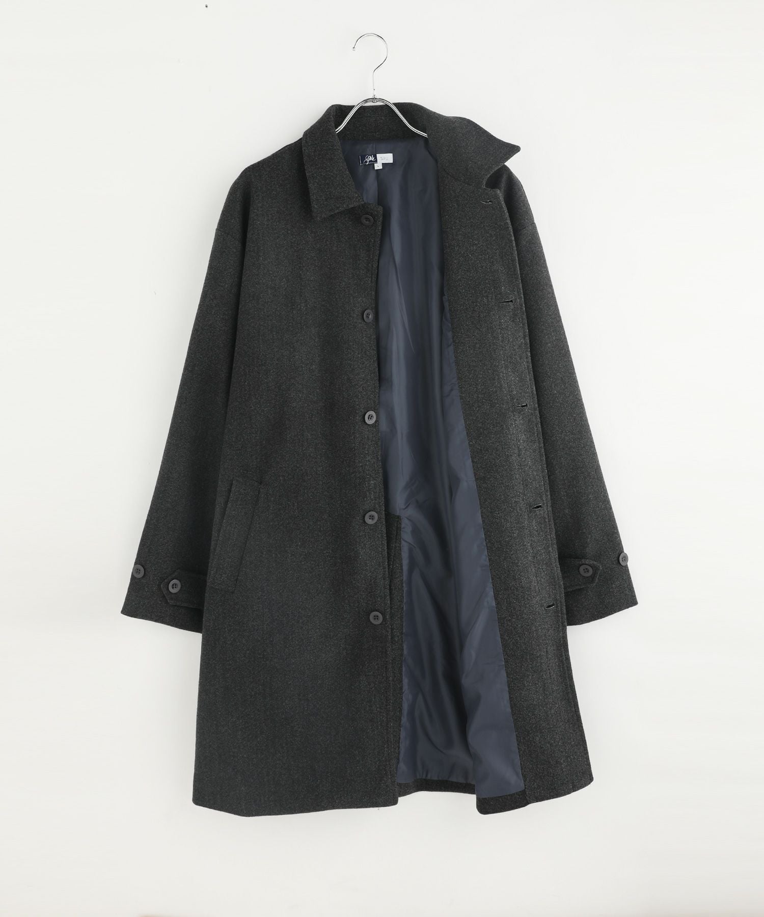 ルーズベーシックメルトンステンカラーコート | 【公式】SPU スプ公式